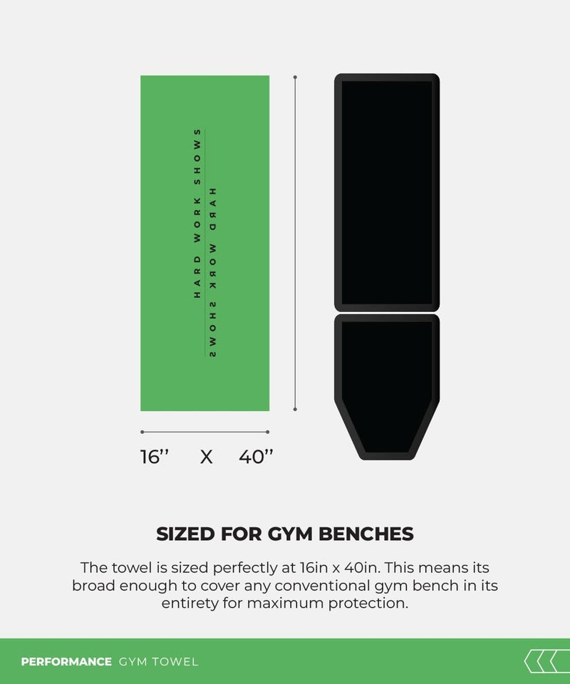 TEGO Bench Gym Towel | Antimicrobial Cotton Gym & Yoga Towel | Full Bench Coverage | Odour Control | 40 x 16 Inches - Image 4