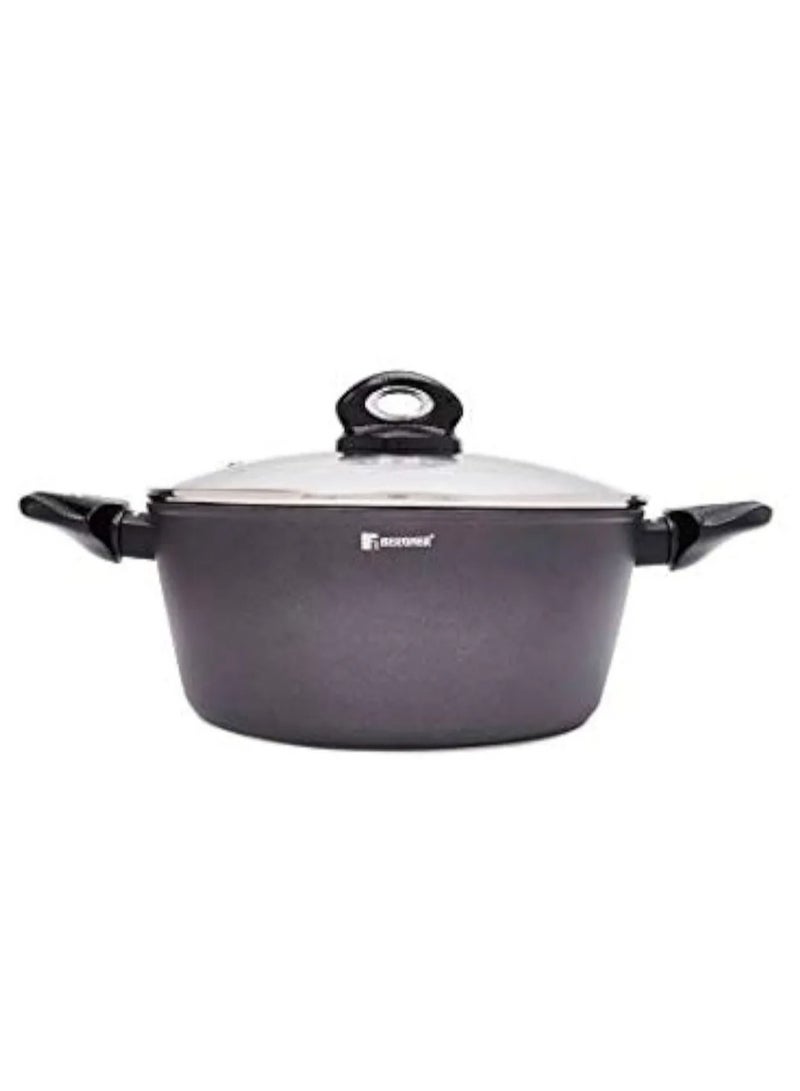BERGNER Orion Casserole Induction, 24cm, Forged Aluminium, Induction Bottom, Grey Colour, Marble+ Coating, BG8515MBG - Image 2