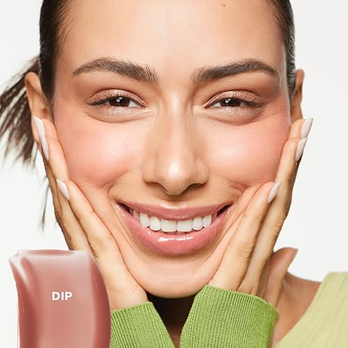 Saie Glossybounce Hydrating Lip Gloss and Tinted Lip Oil Hybrid with Hyaluronic Acid Jojoba Oil for NonSticky UltraShiny Plump Soft Lips Everyday Makeup Essential Dip 17 oz - Image 3
