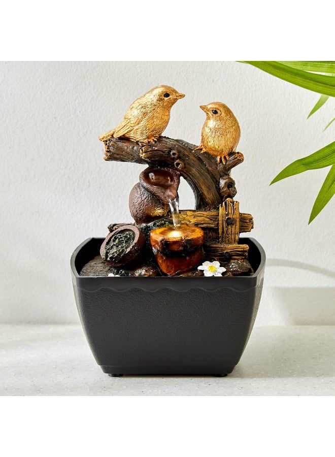 Home Centre Home Centre Alpine Polyresin Bird Water Fountain - 13x12.5x18.5cm  - Image 1