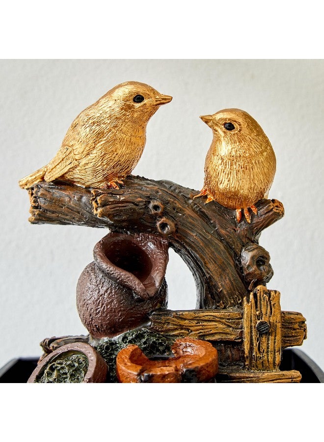 Home Centre Home Centre Alpine Polyresin Bird Water Fountain - 13x12.5x18.5cm  - Image 5