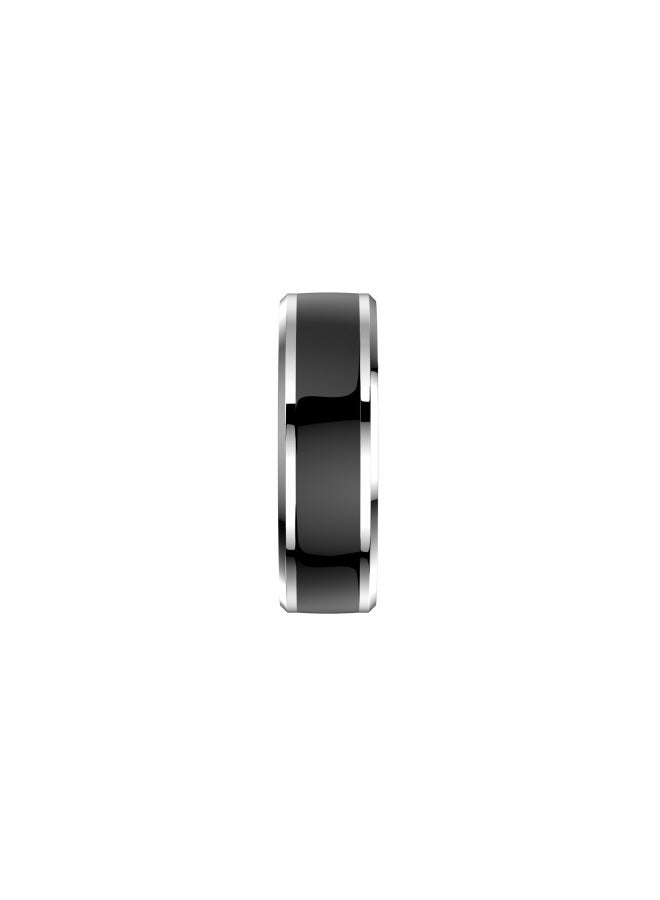 M1 Smart Ring Bluetooth Health Monitor مقاوم للماء ومتتبع اللياقة البدنية ومراقبة النوم ومعدل ضربات القلب والأكسجين الرقمي للكمبيوتر - اللون: أسود 11 # (القطر الداخلي مم) - Image 5