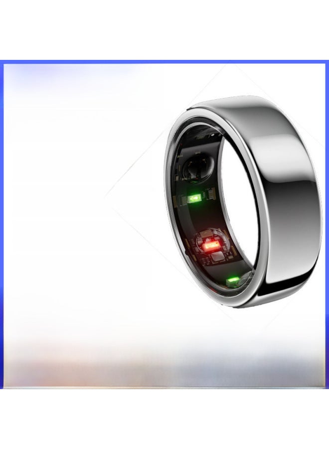 M1 Smart Ring Bluetooth Health Monitor مقاوم للماء ومتتبع اللياقة البدنية ومراقبة النوم ومعدل ضربات القلب والأكسجين الرقمي للكمبيوتر - اللون: أسود 11 # (القطر الداخلي مم) - Image 1