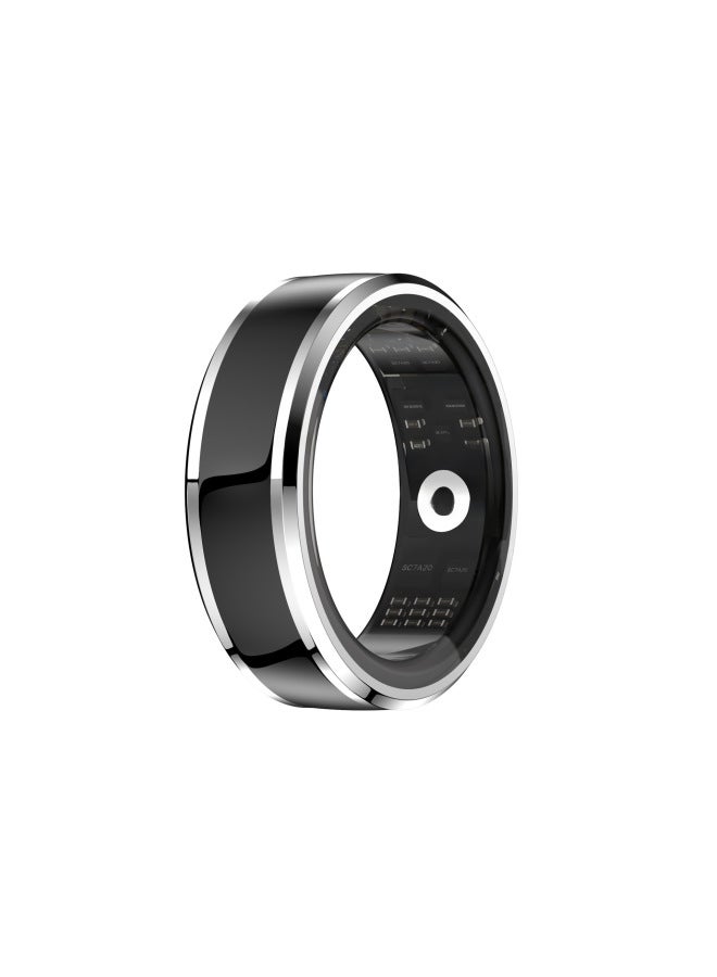 M1 Smart Ring Bluetooth Health Monitor مقاوم للماء ومتتبع اللياقة البدنية ومراقبة النوم ومعدل ضربات القلب والأكسجين الرقمي للكمبيوتر - اللون: أسود 11 # (القطر الداخلي مم) - Image 3
