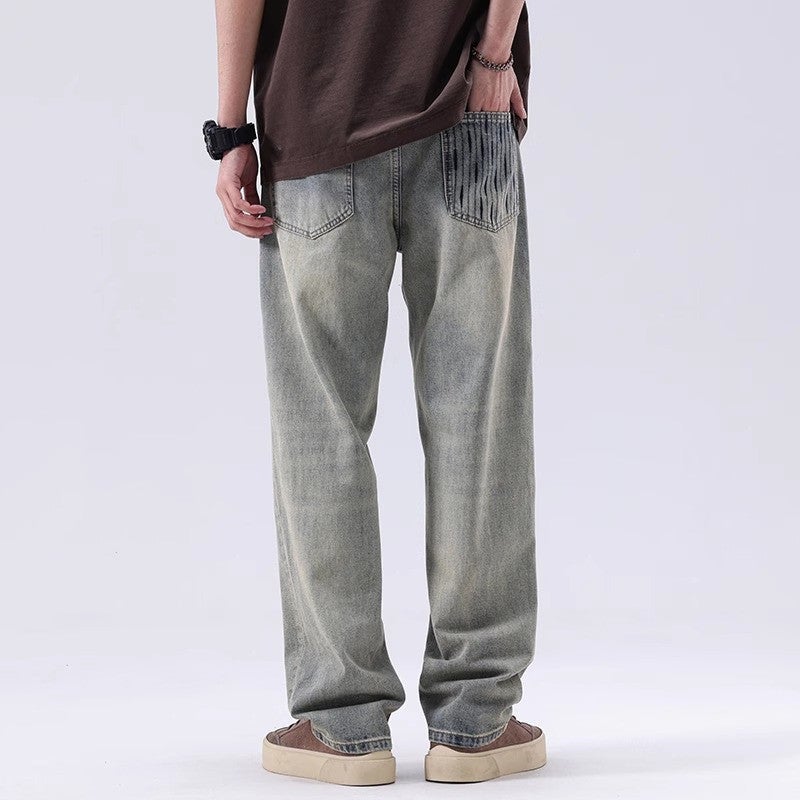 Unisex Classic Denim Jeans Loose Fit Daily Outdoor Wear - Image 1