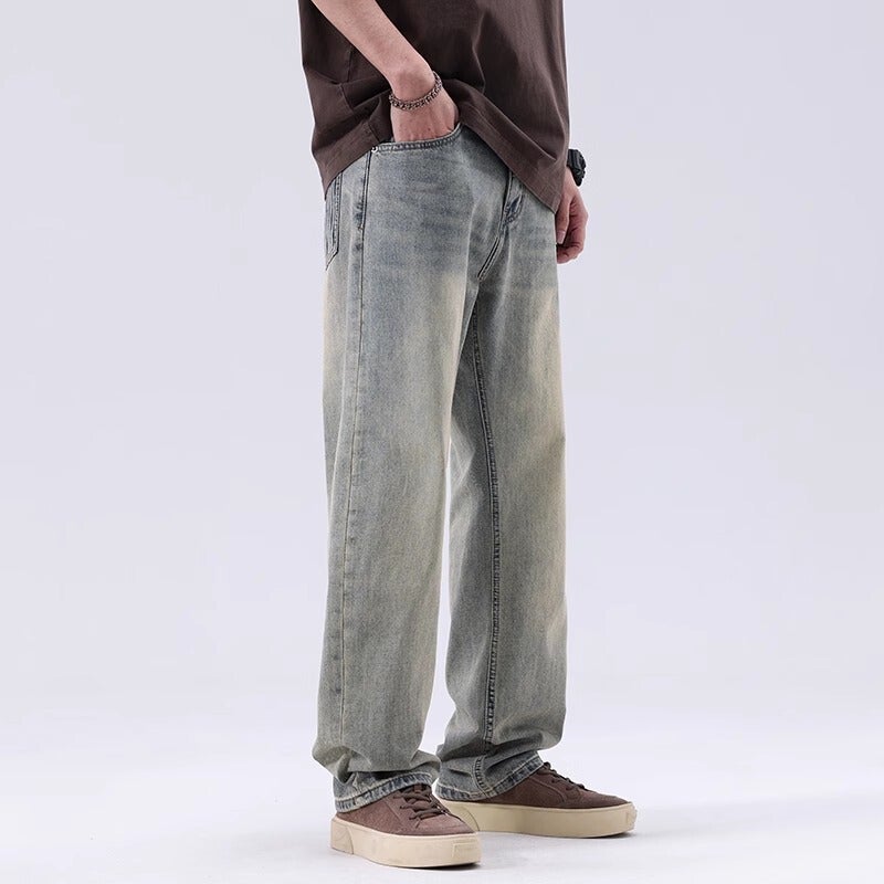 Unisex Classic Denim Jeans Loose Fit Daily Outdoor Wear - Image 4