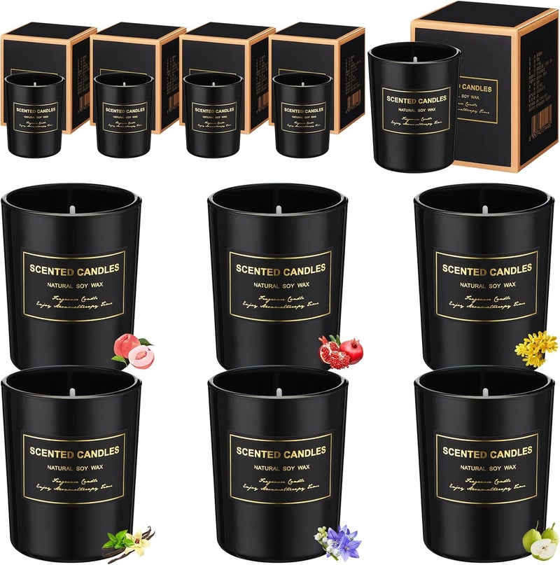 MTLEE 12 Pcs Candles for Home Scented Candles Gift Set for Women Long Lasting Aromatherapy Jar Candle Bulk Soy Wax Candles for Birthday Teacher Thanksgiving Anniversary