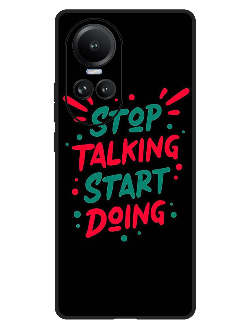 Theodor Protective Case Anti Scratch Shock Proof Bumper Cover For Oppo Reno 10/10 Pro Stop Talking - Image 1