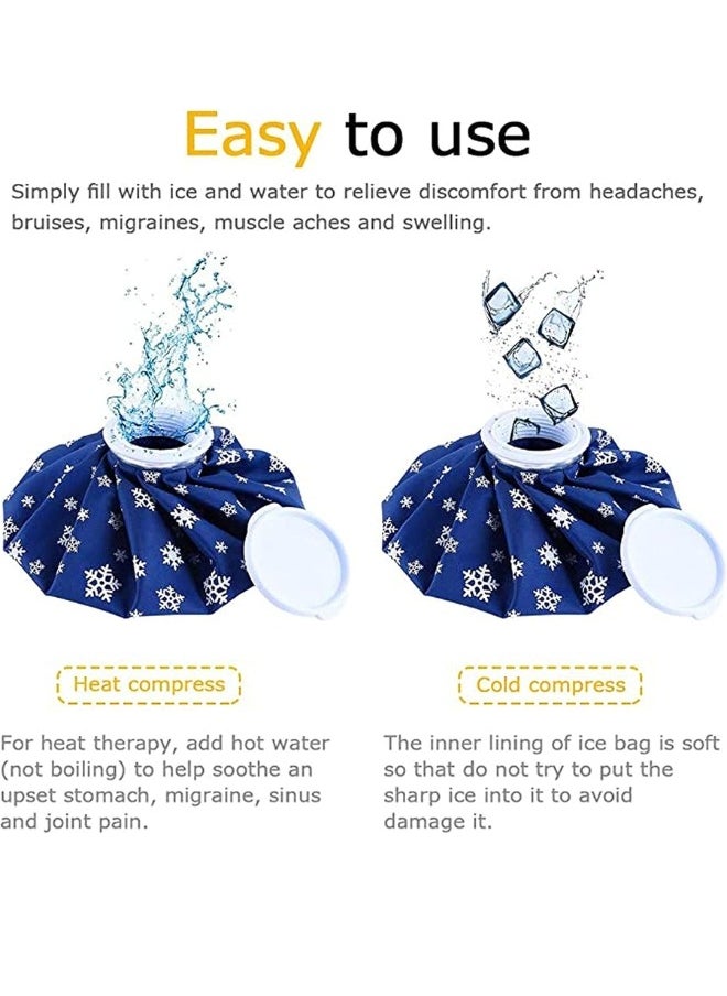 Lifenpure Lifenpure™ 3 Pcs Refillable Ice Bags For Injuries Hot And Cold Therapy Pain Relief With Elastic Breathable Support Wrap  - Image 3