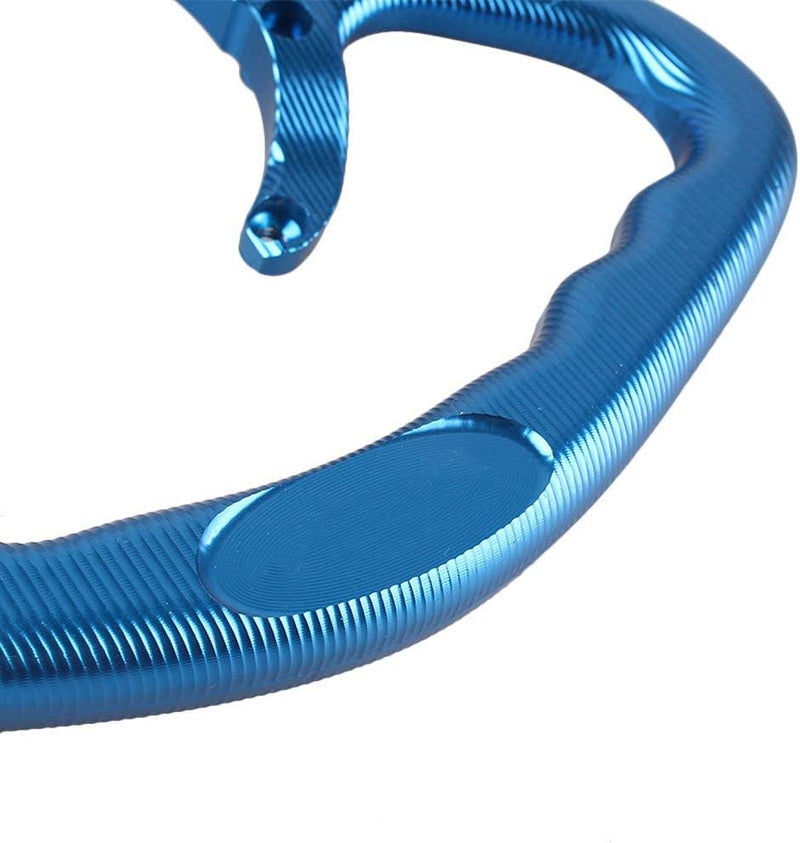 Luckmart Motorcycle Aluminium Rear Passenger Gas Tank Bar Handle Grips Bar Handlebar Grab 7 Holes Compatible for Honda CBR600 CBR900 CBR929 CBR954 CBR250 CBR400 CBR1000 CBR1100 Blue - Image 4
