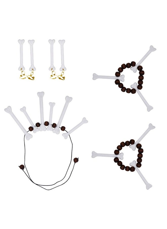 Trounistro - 48 Pack Halloween Plastic Bones White Plastic Bone Human Skeleton Costume Bones For Halloween Party Decoration Supplies - Image 1