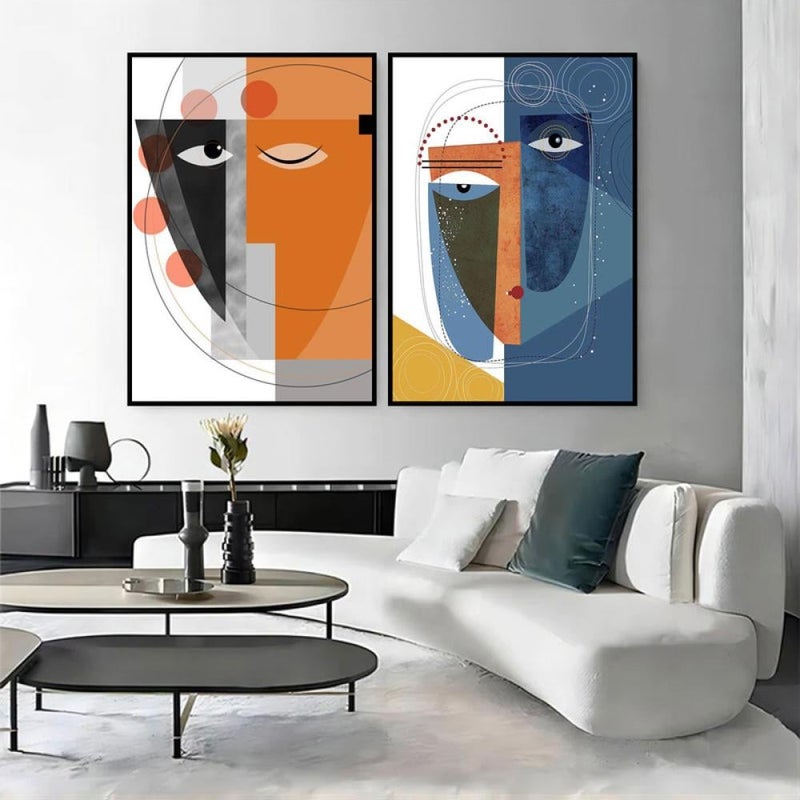 Marktna Abstract double canvas painting - Image 1