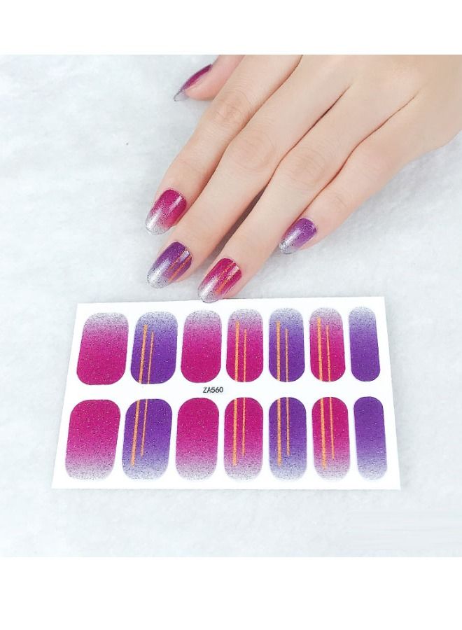 14-Piece Fashion Nails Stickers