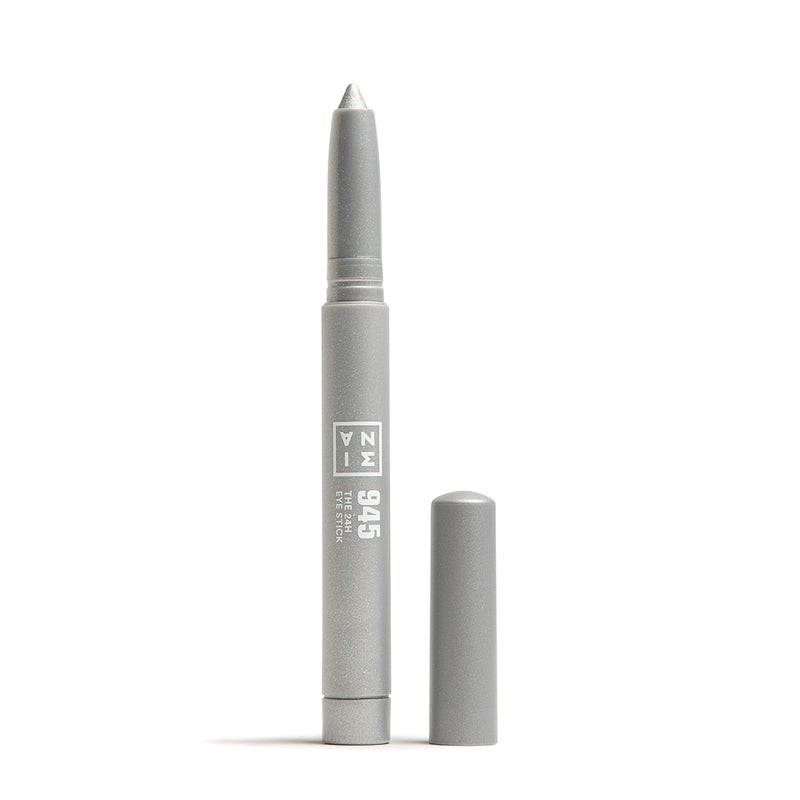 3INA The 24H Eye Stick  Creamy Waterproof Formula  2 In 1 Eyeshadow And Eyeliner  Highly Pigmented Shades  24 Hour Long Lasting Wear  Sparkly Finish  945 Sparkly Silver  0049 Oz