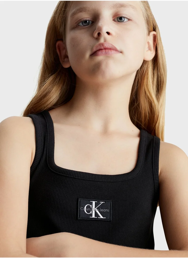 Calvin Klein Jeans Kids Logo Tank Dress