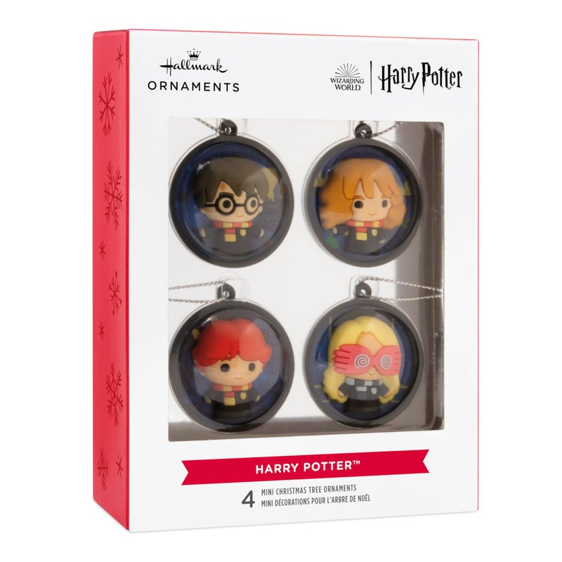 هولمارك Hallmark Harry Potter Scenes Mini Christmas الحلي العازلة مجموعة من 4 - Image 3
