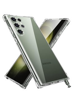 BORTONY Samsung Galaxy S24 Ultra Case Crystal Clear Reinforced Bumper Corners Scratch Resistant TPU Rubber Soft Silicone Camera Protective Clear Cover for Samsung Galaxy S24 Ultra  - Image 1