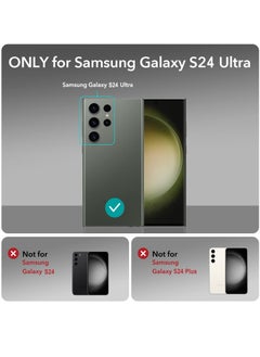 BORTONY Samsung Galaxy S24 Ultra Case Crystal Clear Reinforced Bumper Corners Scratch Resistant TPU Rubber Soft Silicone Camera Protective Clear Cover for Samsung Galaxy S24 Ultra  - Image 2