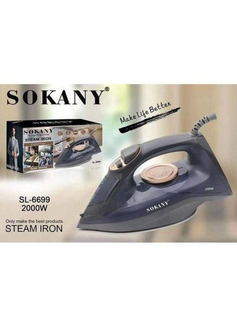 سوكاني جهاز كي بالبخار بقاعدة سيراميك - 2200W - (SL-6699)  - Image 2