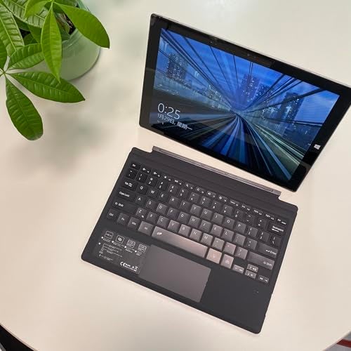 Zoof Type Cover for Microsoft Surface Pro 7+ / Pro 7/6 / 5/4 / 3, 12.3 inch, Ultra-Slim Wireless Bluetooth Tablet Keyboard with Multi Touchpad (Black) - Image 5