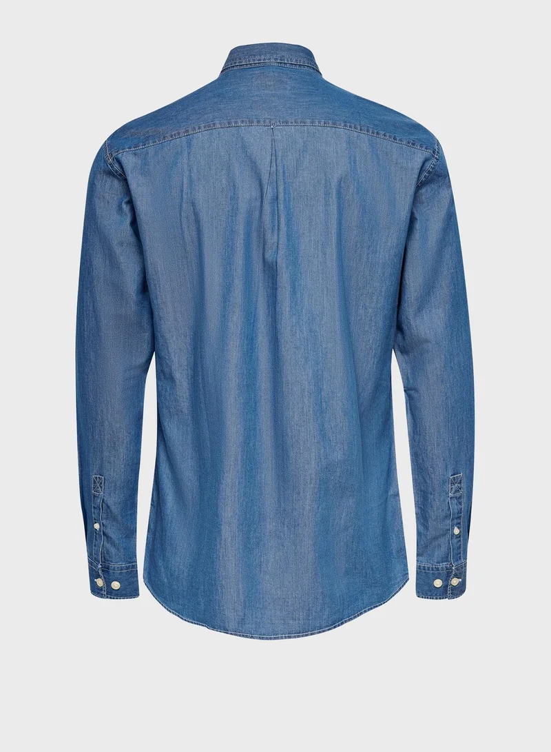 Only & Sons Onsnoel Life Regular Fit Denim Shirt