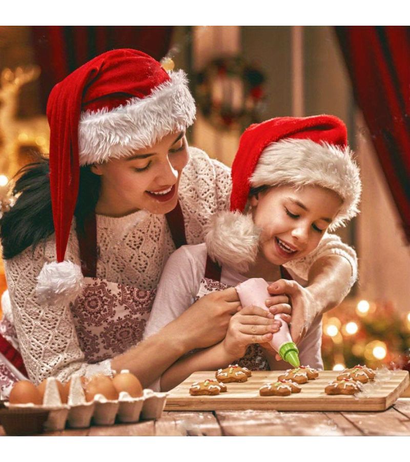 مجموعة قطع الكعك الكبيرة لعيد الميلاد مكونة من 4 قطع، من الفولاذ المقاوم للصدأ بجودة غذائية، أدوات خبز على شكل شاحنة وشجرة ومنزل وندفة ثلج وجرس - Image 4