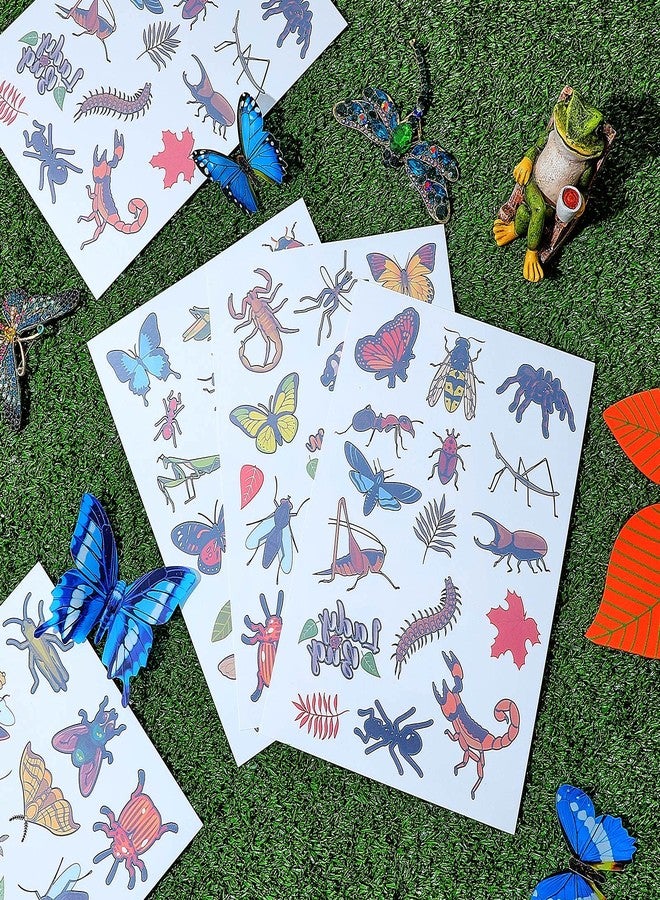 Maitys 288 Pcs Insect Tattoos Bug Temporary Tattoos Reptile Insect Bees, Spiders, Beetles, Butterflies, Arts and Crafts, Bug Party Favor Butterfly Birthday Party Supplies - Image 4