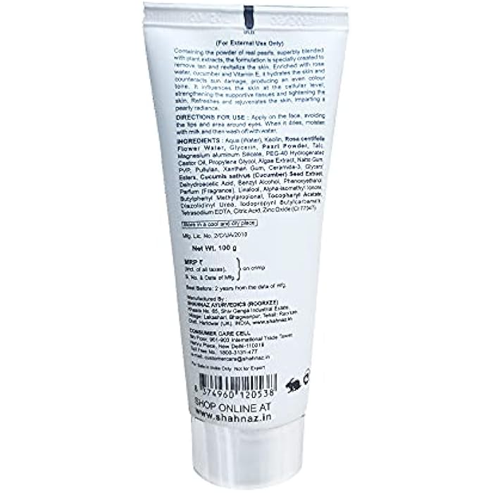 Shahnaz Husain Pearl Mask - Moisturizes Skin - Image 4