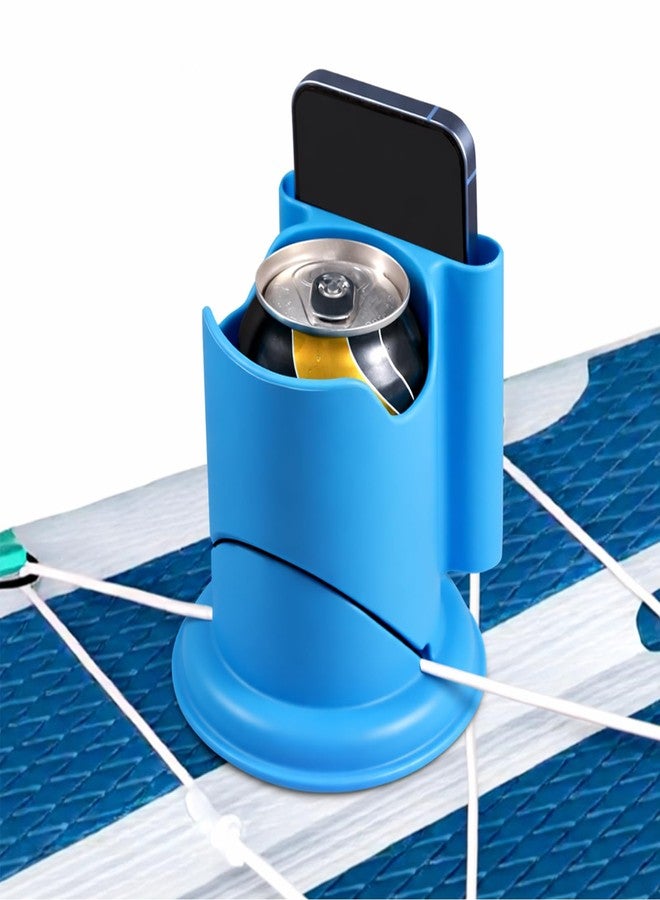 Gripooaven Paddle Board Cup Holder, Kayak Cup Holder 2-in-1 Drink & Phone Holder, Paddleboard and Kayak Accessories for SUP, Kayaking, Fishing, Yoga, or Surfing Adventures(Blue,1Pack) - Image 1