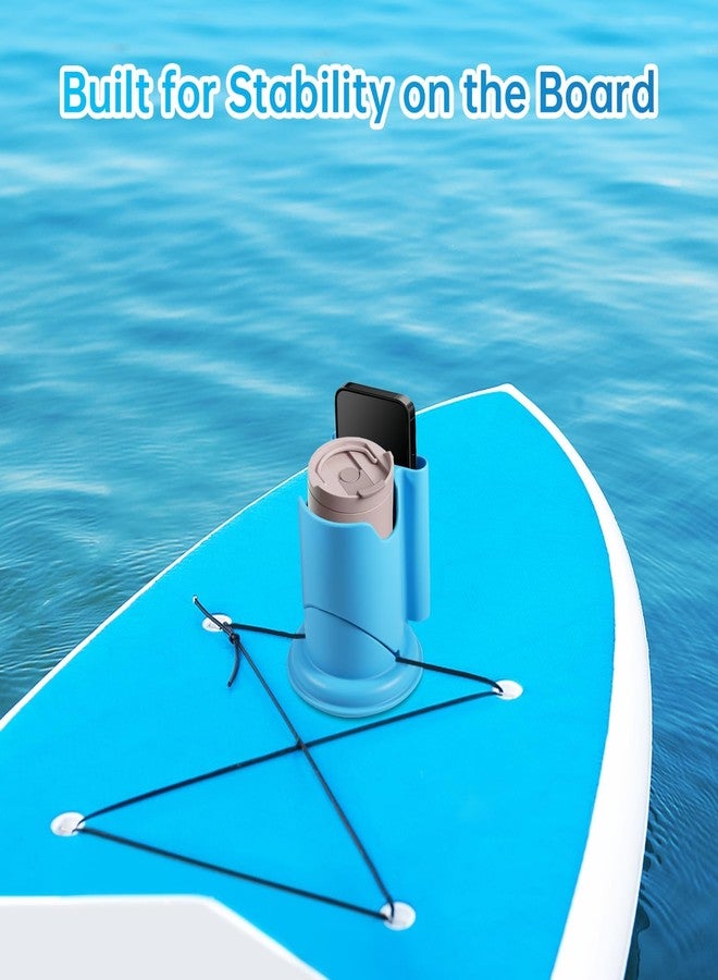 Gripooaven Paddle Board Cup Holder, Kayak Cup Holder 2-in-1 Drink & Phone Holder, Paddleboard and Kayak Accessories for SUP, Kayaking, Fishing, Yoga, or Surfing Adventures(Blue,1Pack) - Image 5