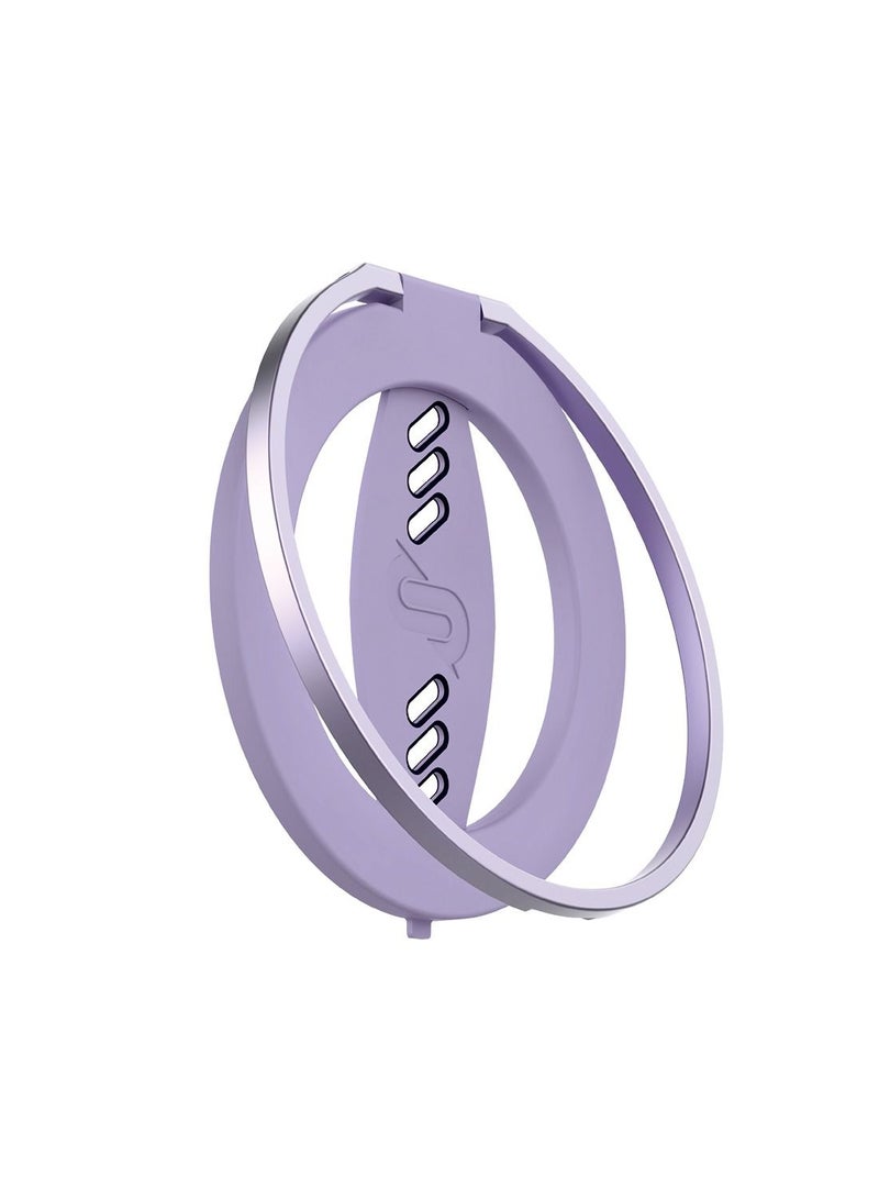 Remson حامل هاتف مغناطيسي من Remson Mag-X مع حزام سيليكون متوافق مع iPhone 14 و13 Pro/Max/Plus (أرجواني) - Image 1