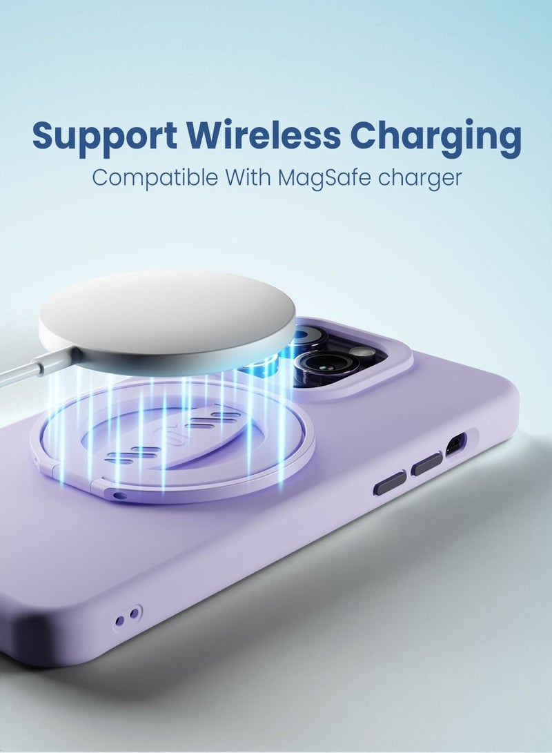 Remson حامل هاتف مغناطيسي من Remson Mag-X مع حزام سيليكون متوافق مع iPhone 14 و13 Pro/Max/Plus (أرجواني) - Image 4