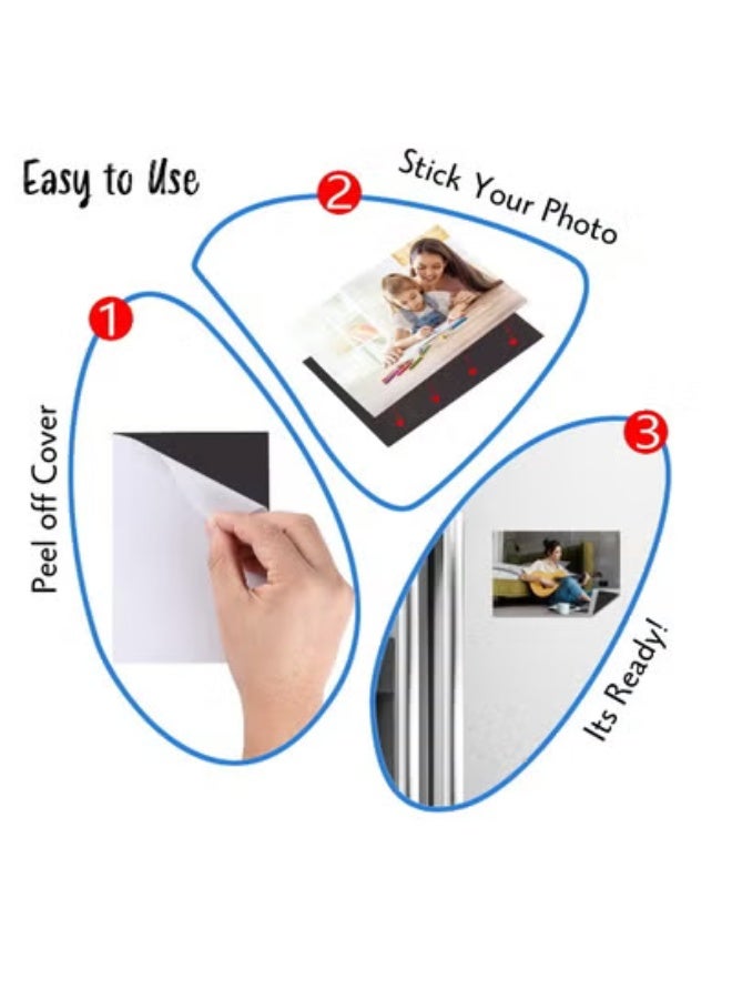 fantasize 10 Pack Adhesive Magnetic Sheets, 15.2 x 10.2cm, Magnetic Picture Magnets, Flexible, Cuttable - Image 4
