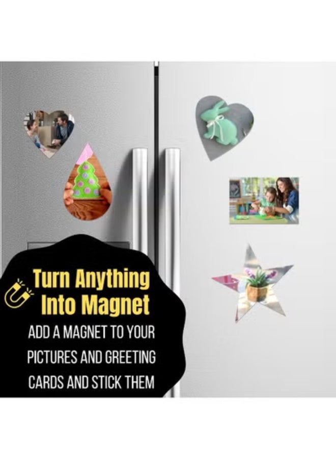 fantasize 10 Pack Adhesive Magnetic Sheets, 15.2 x 10.2cm, Magnetic Picture Magnets, Flexible, Cuttable - Image 5