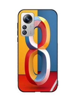 Protective Case Cover For Xiaomi 12X Number 8 Design Multicolour