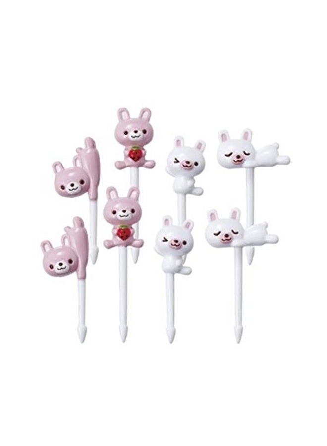 Torune Food Picks Bento Lunch Accessories Picks Set - 8-Piece Panda & 8-Piece Rabbit - Image 3