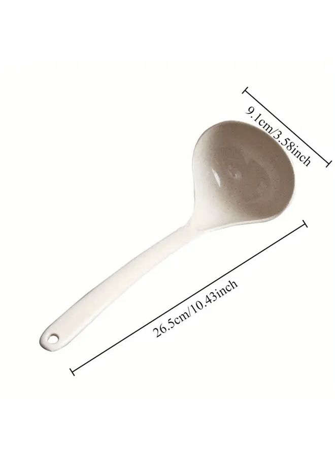 2pcs Set Minimalist Korean Style Long Handle Soup Ladle Large Heat Resistant Spoon Size S - Image 2