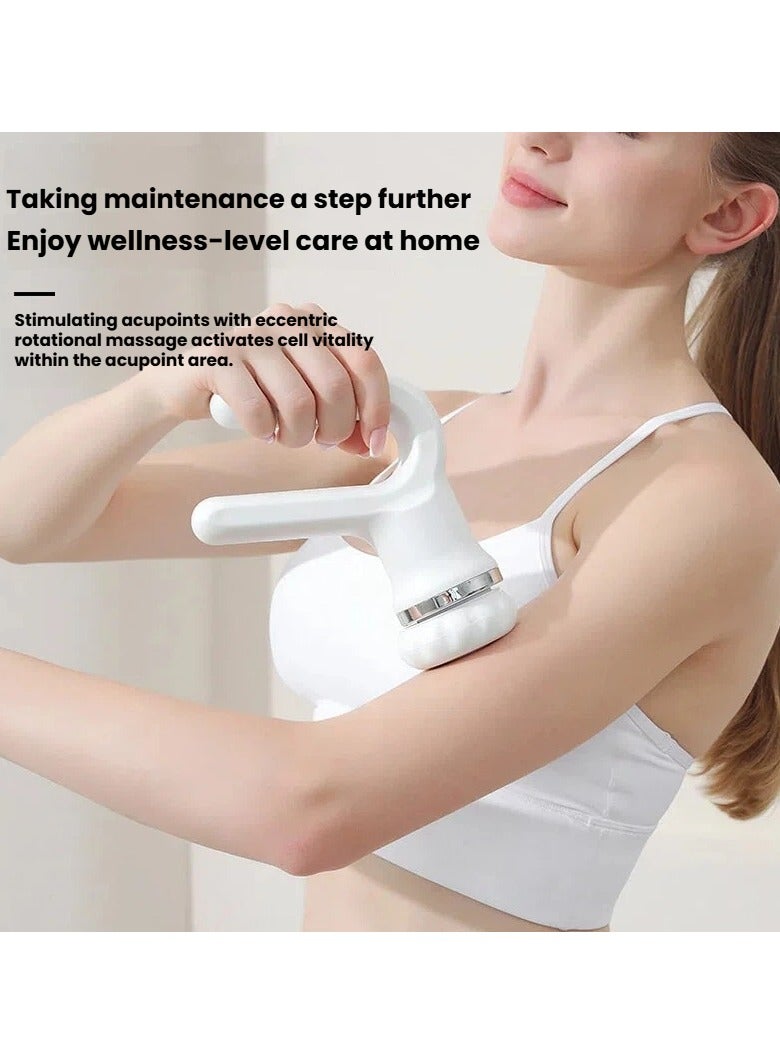 general USB Rechargeable Massager with 4 Replacement Heads - Portable Full Body Massage Tool for Muscle Relief - Image 3