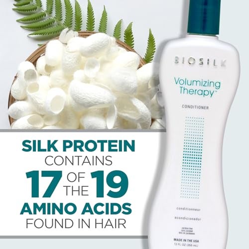 BioSilk Volumizing Therapy Conditioner - Sulfate, Paraben and Gluten Free, 12 Oz - Image 4