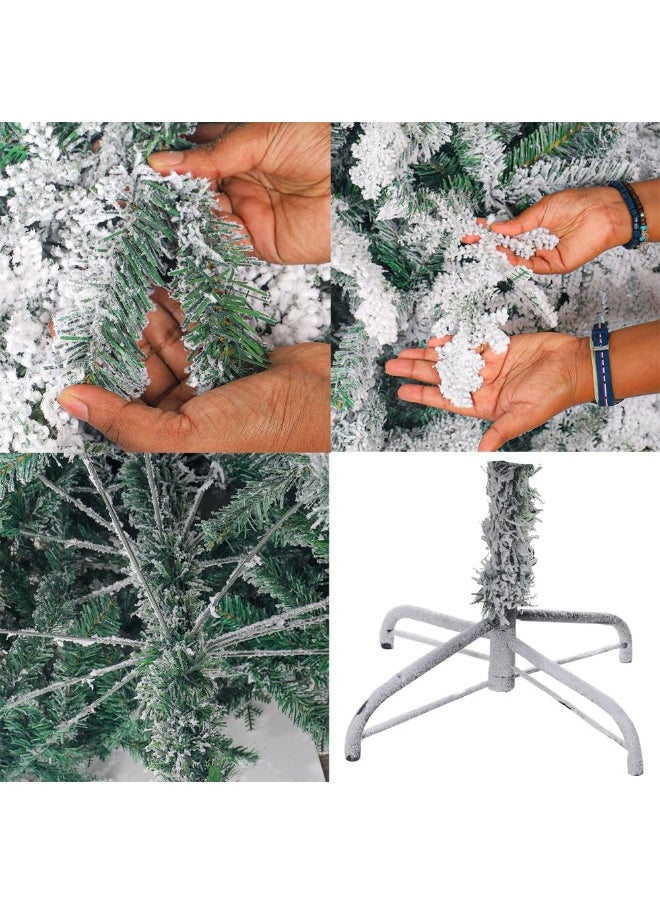 Decor Artificial Tree, Snow-flocked Tree With Sturdy Metal Stand, Flocked Tree With Lush Greenery, Holiday Tree For Home, Office, Event, Easy Assembly 150 Cm - pzsku/Z0D26EDABD57CCC70C84AZ/45/_/1727277965/6a202ebc-6e72-4178-ac78-ef57c075bfdb