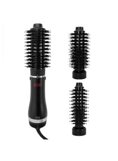 CHI 3-in-1 Round Blowout Brush, Hair Dryer Brush For Smooth, Frizz-Free Hair, 3 Interchangeable Brush Heads & Adjustable Heat Settings