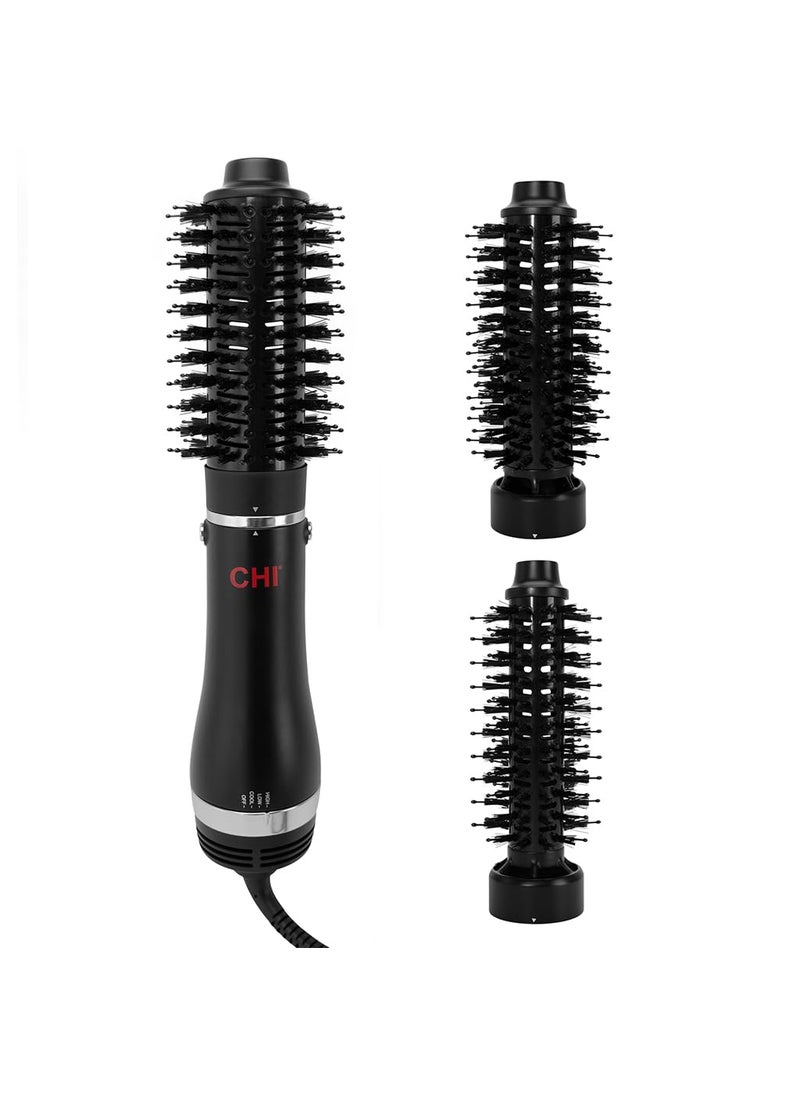 CHI - CHI 3-in-1 Round Blowout Brush, Hair Dryer Brush For Smooth, Frizz-Free Hair, 3 Interchangeable Brush Heads & Adjustable Heat Settings - Image 1