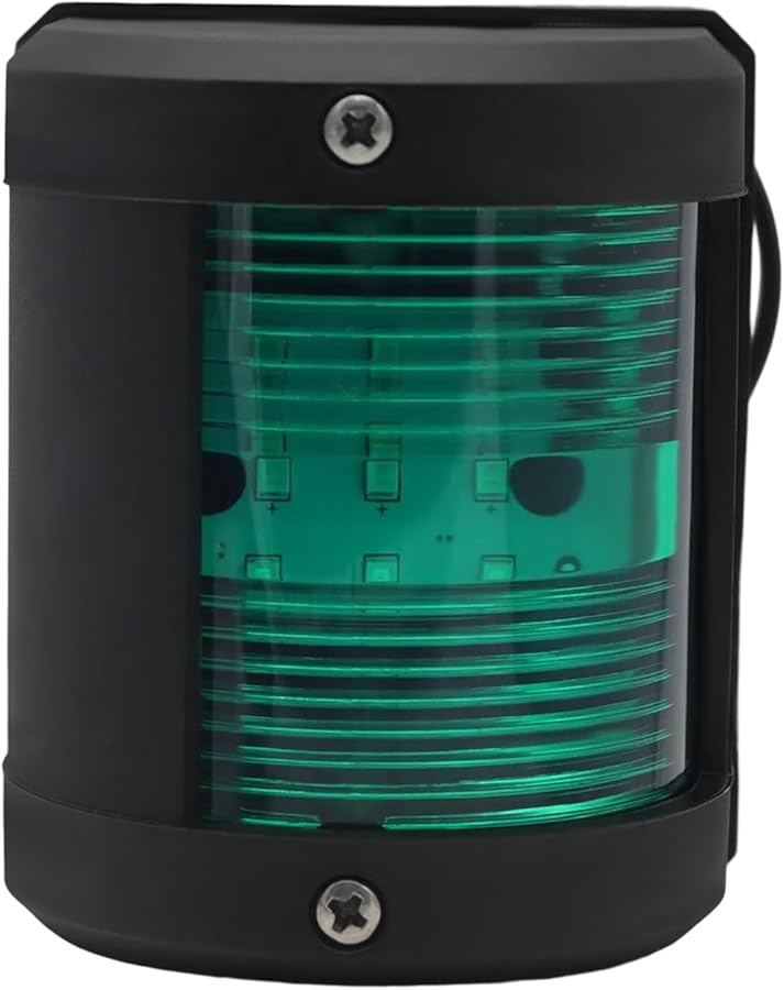 Waterproof Marine Navigation Lights Red Green LED 12V 24V Dual Voltage Boat Ship - Image 1
