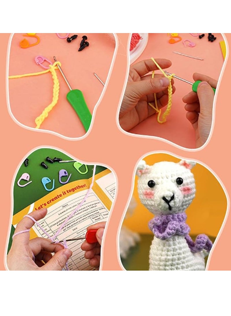 فيلوز مجموعة المبتدئين من الكروشيه التي تصنعها بنفسك من حيوان الألبكة - Image 4