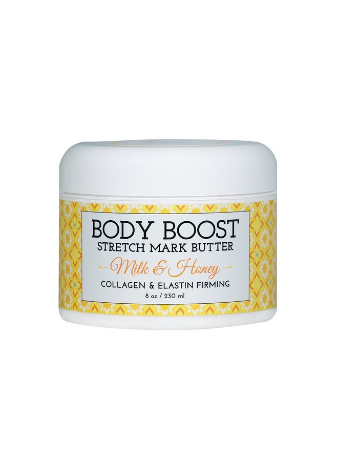 Body Boost Body Boost Milk & Honey Stretch Mark Butter- Safe for Pregnancy and Nursing- Repair Stretch Marks and Scars- Paraben, Phenoxyethanol Free  - Image 1