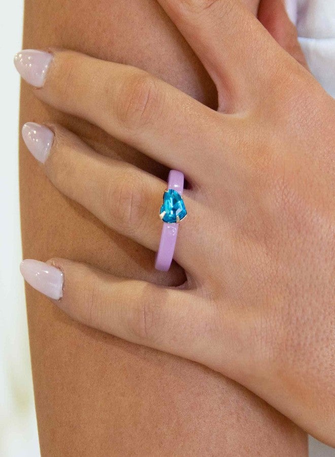 Ettika Resin Ring for Women. Lovely Resin Crystal Heart Ring. Colorful Festival Favorite. Fashion Jewelry - Image 2