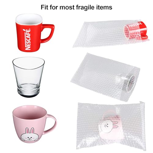 MIVIDE 50PCS Clear Bubble Mailers, 7.875”x 11.875” Self-Sealing Double Walled Bubble Pouch Bags for Packing, Moving, Shipping, Mailing - Image 5
