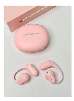 Monster Monster XK015 Wireless Bluetooth Earbuds Gaming Headphones Deep Bass Low Latency Game Headset with Built-in Microphone For Gaming Noise Canceling Headsets Pink  - Image 2