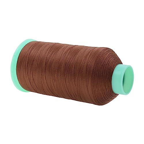 Mandala Crafts Size 69 210D T70 Bonded Nylon Thread - Brown 1500 YDs Tex 70 Heavy Duty Sewing Threads for Leather, Jeans, Weaving, Outdoor Marine Upholstery - Image 2