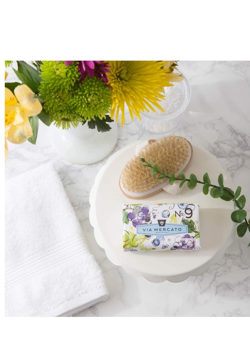 Via Mercato Italian Soap Bar (200 g), No. 9 - Grape, Black Currant & Musk  - Image 2